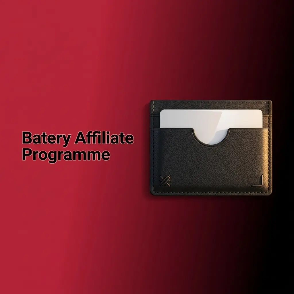 Batery affiliate programme dashboard showing revenue share, tracking tools, and marketing materials for Indian partners