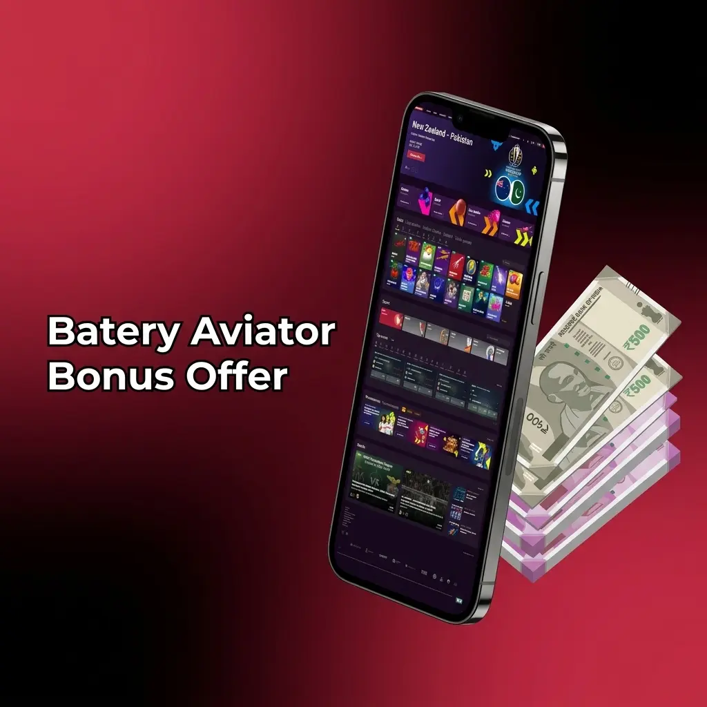 Batery Aviator welcome bonus 150% plus 200 free spins and 200% sports bonus up to 25000 INR for new players