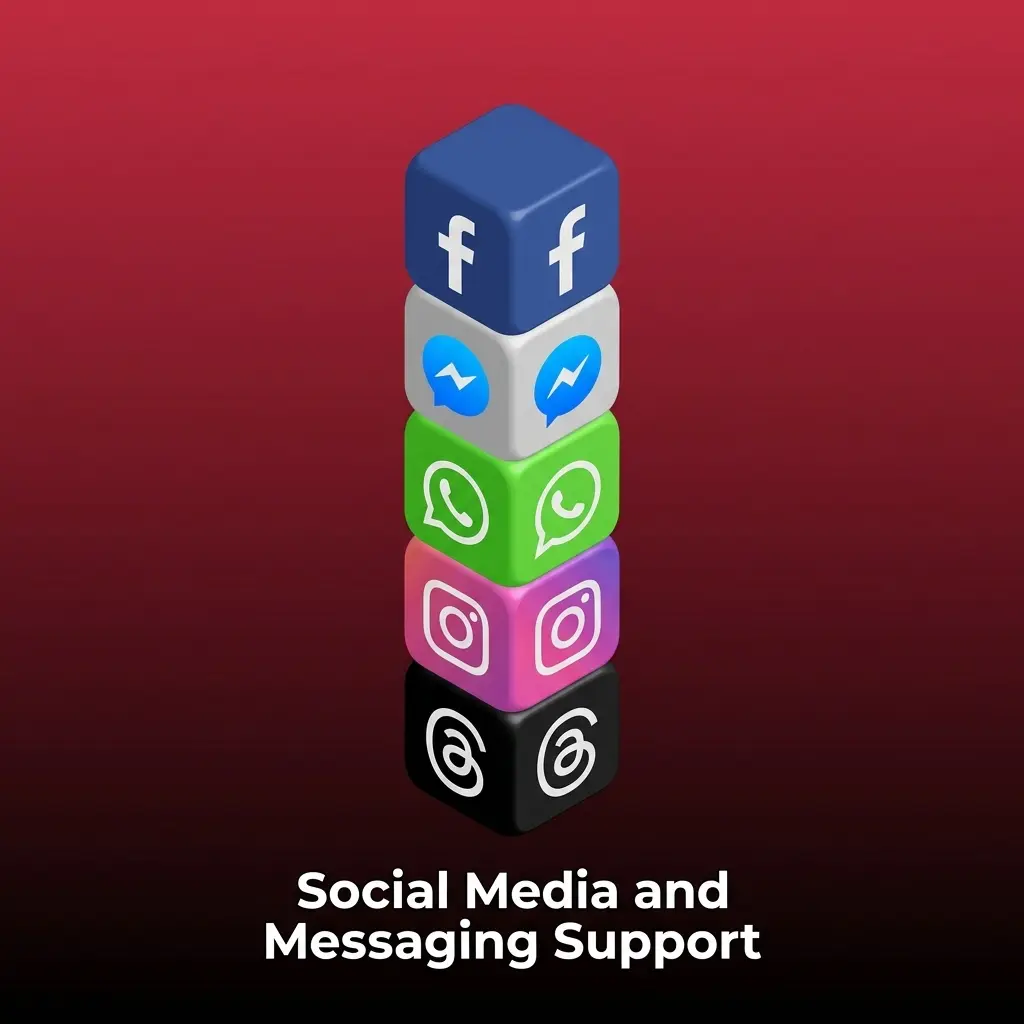 Batery social media and messaging support via Telegram, WhatsApp, Facebook, and X for quick queries and updates