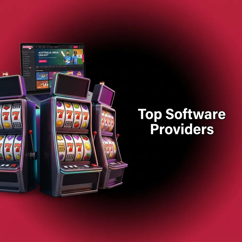 Top software providers Pragmatic Play, NetEnt, Play'n GO, Spribe, Spinomenal logos on Batery casino platform