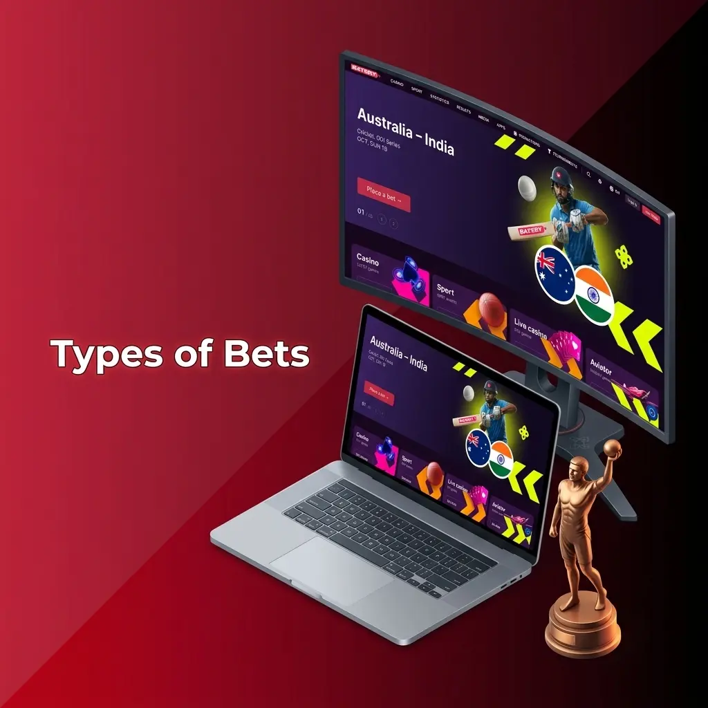 Types of bets on Batery: single bet, express accumulator, and system bet explained for sports betting beginners