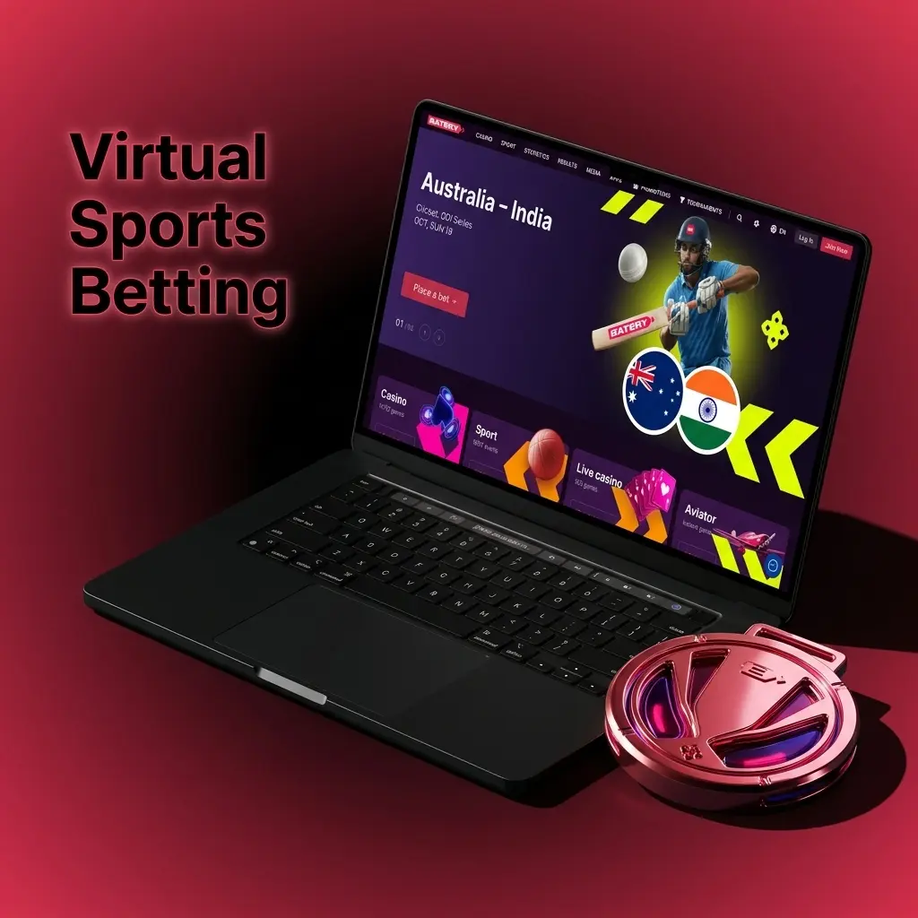 Virtual sports betting options including football, horse racing, basketball and cricket with 24/7 instant results via RNG