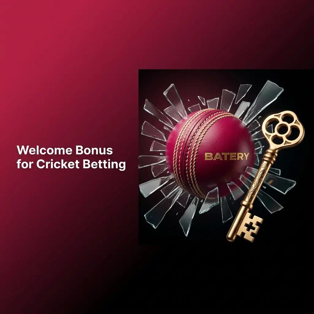 Batery 200% cricket welcome bonus up to INR 25,000 for new users on first deposit via UPI PayTm PhonePe