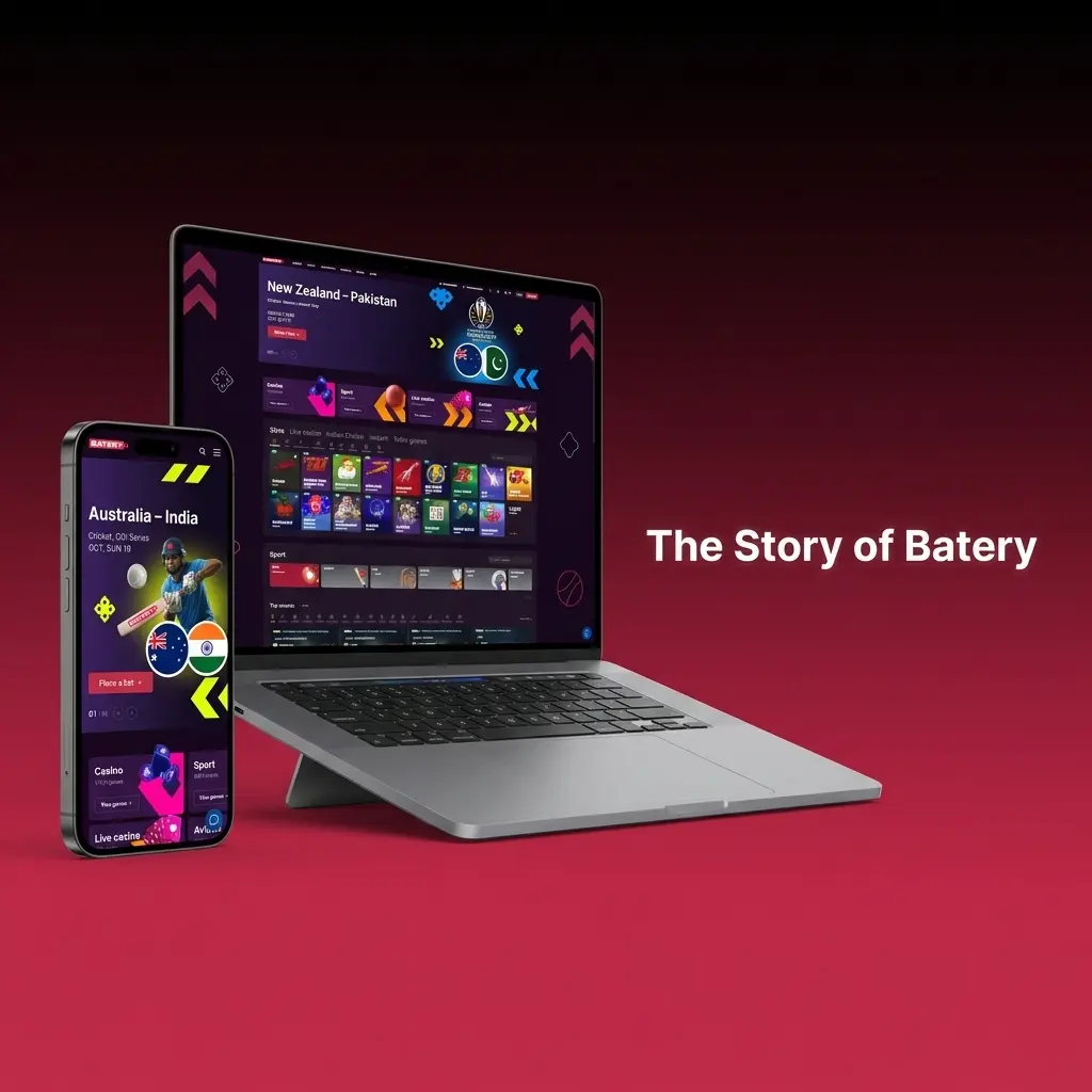 Batery online gaming platform founded 2022, Curacao licensed, serving Indian bettors with localised promotions and payment methods