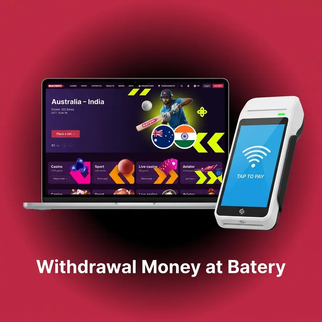Batery account withdrawal process in India showing dashboard steps to request and track transactions securely